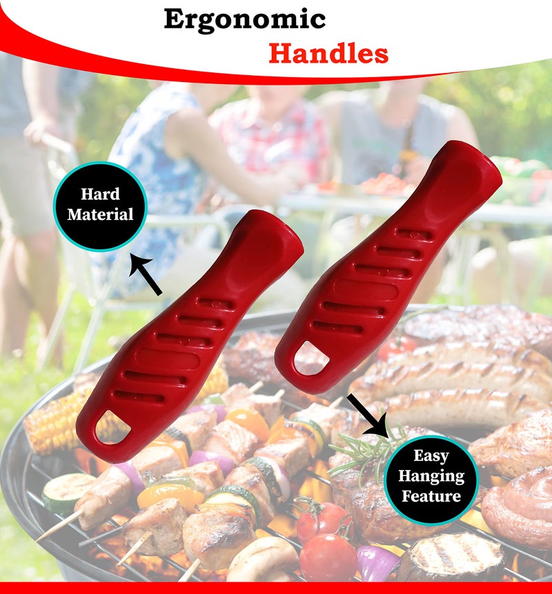 OC TRADE Food Flipper & Turners - Pigtail Flipper - 16 and 12 Inches BBQ Meat Turners - Long & Short 304 Stainless Steel Hook - Meat, Fish, Vegetable Cooking Set - BBQ Accessories - Barbecue Tongs - BBQ Fork - Image 3